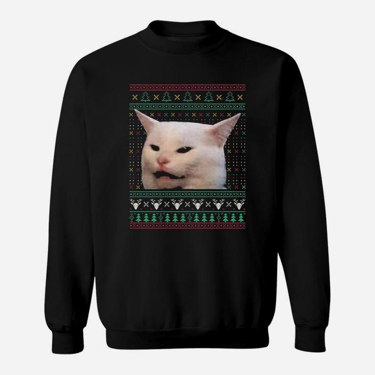 Woman Yelling At A Cat Ugly X-Mas Sweaters Funny Meme Dress T-Shirt Woman Yelling At A Cat Ugly X-Mas Sweaters Funny Meme Dress T-Shirt
