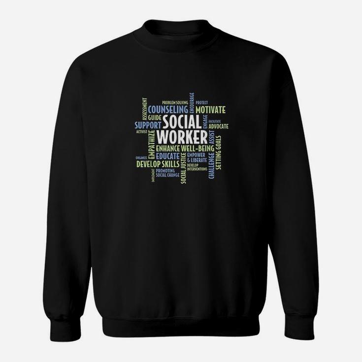 Words Lcsw Social Work Month Gift For Social Worker Sweat Shirt