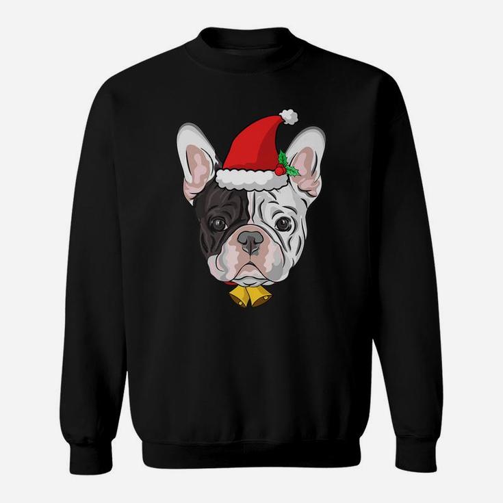 Xmas Funny French Bulldog With Antlers Christmas Sweat Shirt