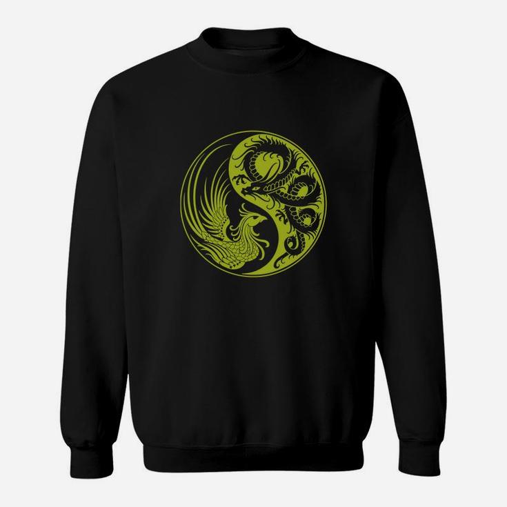 Yellow And Black Dragon Phoenix T Shirt Sweat Shirt
