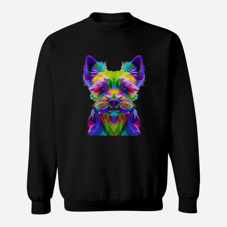 Yorkshire Terrier Yorkie Pop Art Dog Gift Sweat Shirt