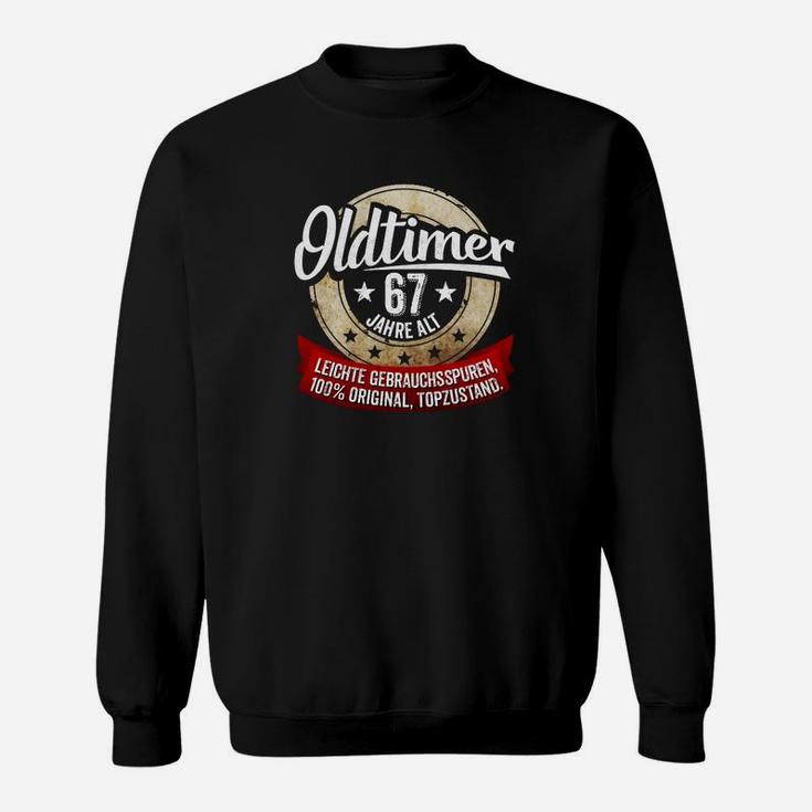 Zum 67 Geburtstag Oldtimer 67 Jahre Sweatshirt