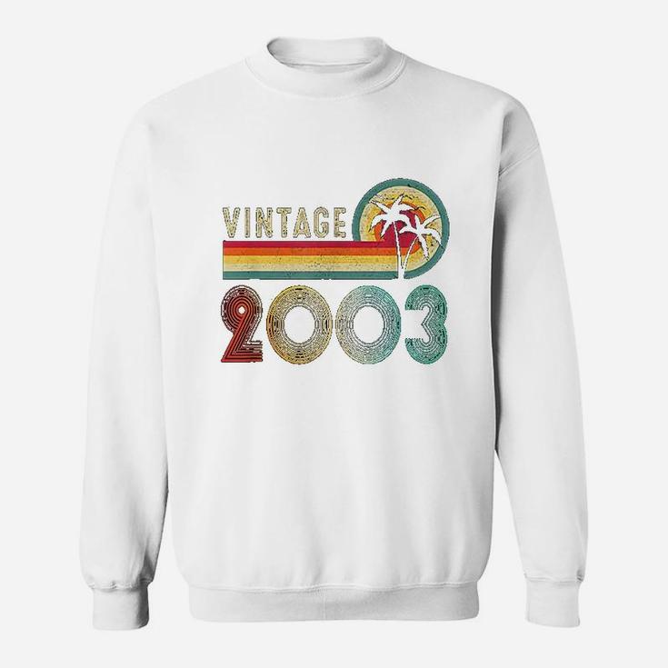 19 Yrs Old Gift Boy Girl Vintage 2003 Retro 19th Birthday  Sweat Shirt