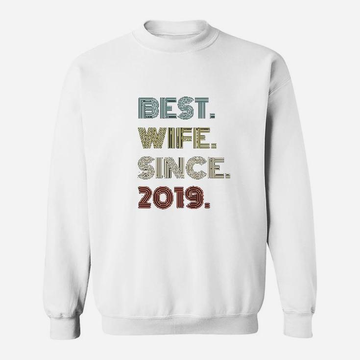 2nd Wedding Anniversary Gift Best Wife Since 2019 Sweat Shirt