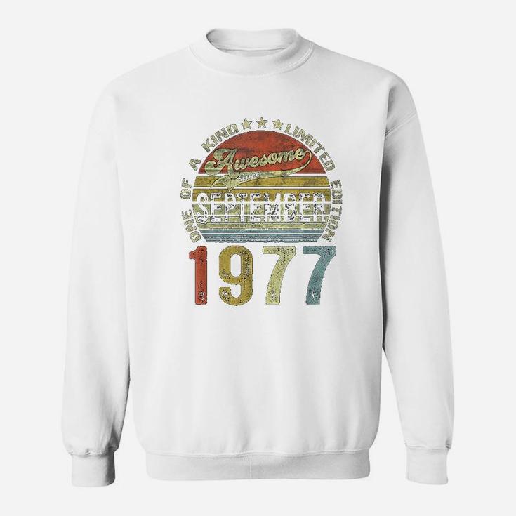45 Years Old Gifts Vintage September 1977 45th Birthday Gift  Sweat Shirt