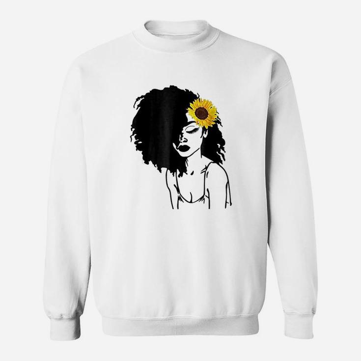 Afro Natural Black Hair Queen Black History Sweat Shirt