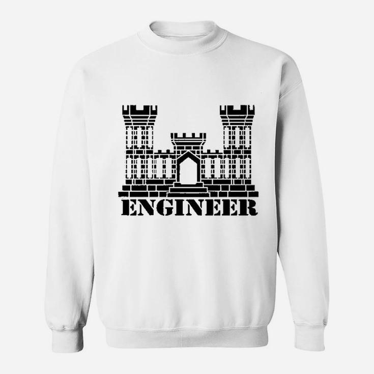 Army Engineer Branch Insignia Castle Veteran Graphic Sweat Shirt