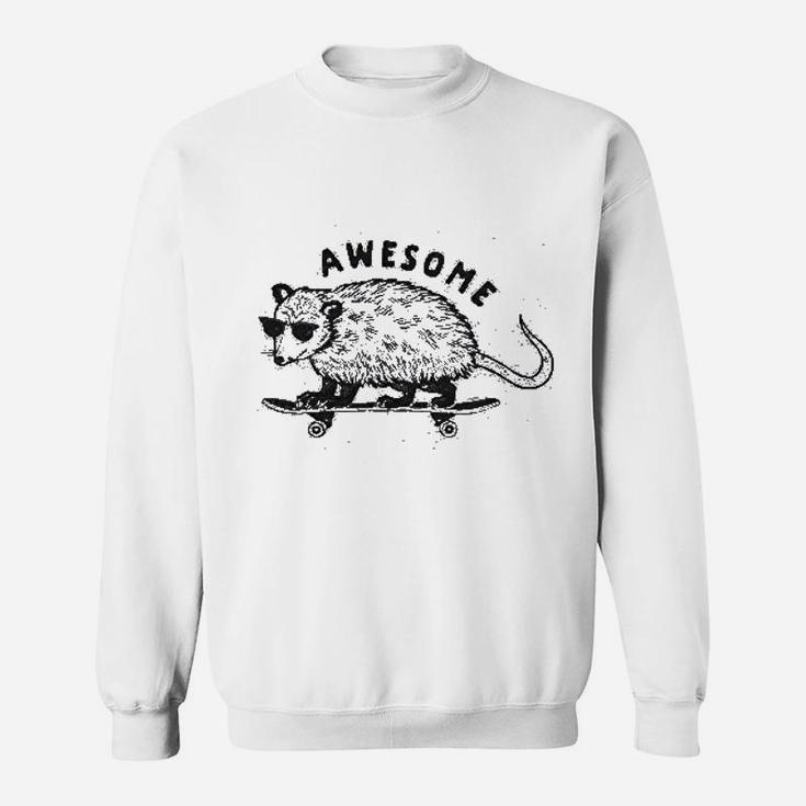 Awesome Possum Funny Cool 90s Retro Animal Lover Sweat Shirt
