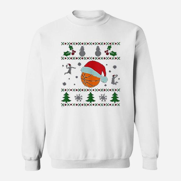 Basketball Ugly Christmas Sweat Shirt