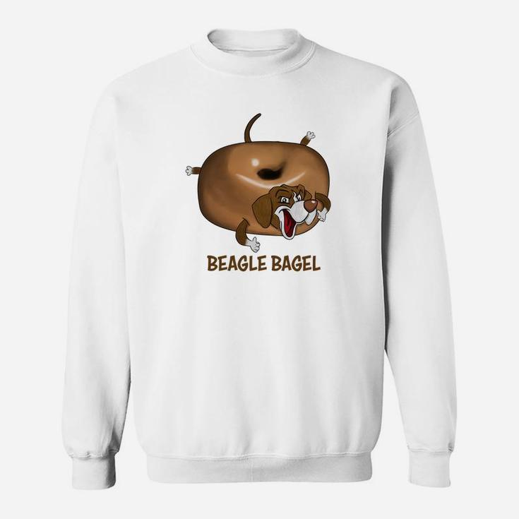 Beagle Likes Sweet Bagel Funny Dog Beagle Lover Sweat Shirt