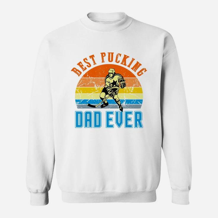 Best Pucking Dad Vintage Retro Fathers Day Gift For Men Dads T-shirt Sweat Shirt