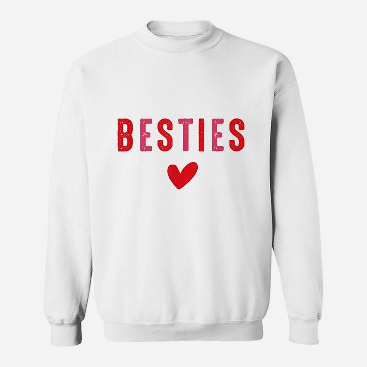 Besties Cute Matching Mother Daughter Friend Valentine Day Sweat Shirt