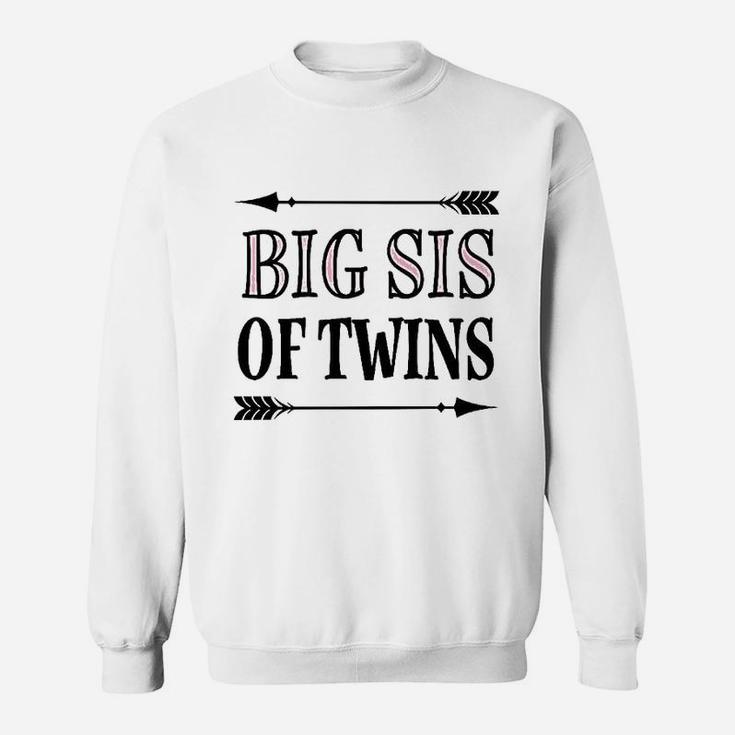 Big Sis Of Twins Sister Announcement Toddler Sweat Shirt
