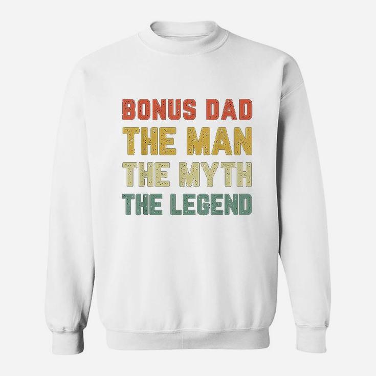 Bonus Dad The Man The Myth The Legend Vintage Gift Christmas Sweat Shirt
