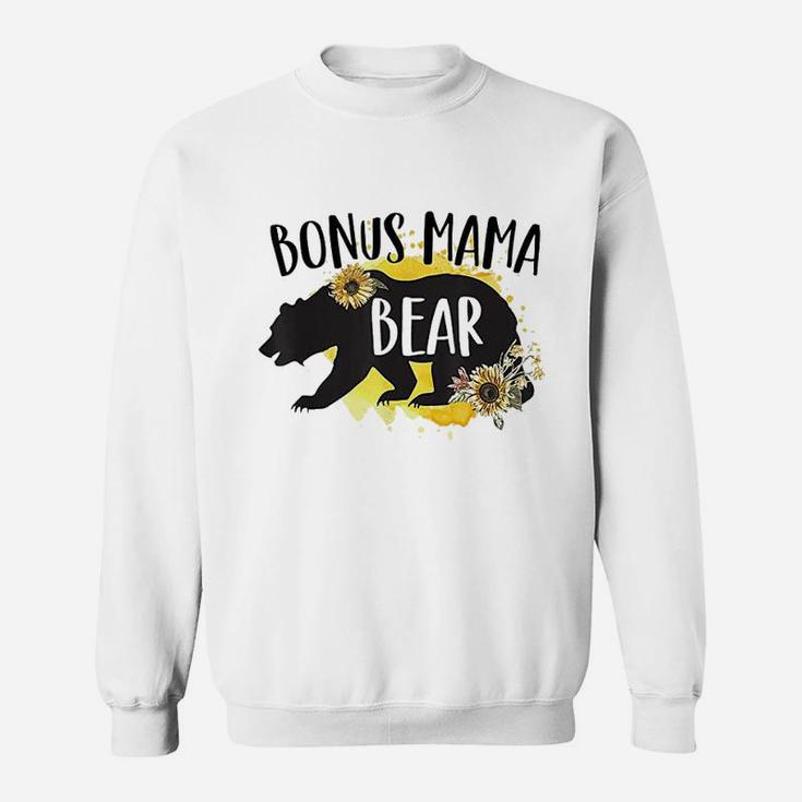 Bonus Mama Bear Sunflower Best Stepmom Ever Stepmother Bears Sweat Shirt