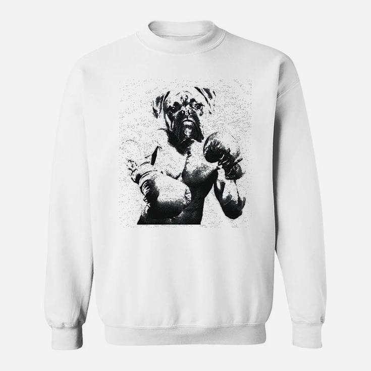 Boxer Boxing Funny Fitness Workout Puppy Dog Sweat Shirt