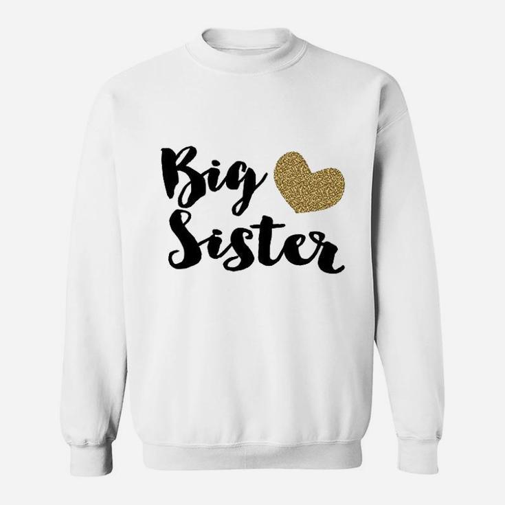 Bump And Beyond Designs Big Sister Gold Big Sister Sweat Shirt