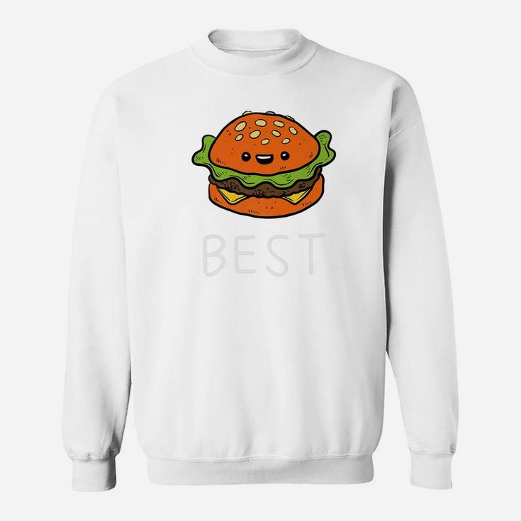 Burger Best Friends Siblings Father And Son Matching Premium Sweat Shirt