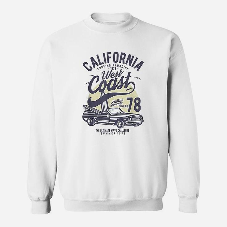 California West Coast Vintage Surf Beach Vacation Gift Sweat Shirt