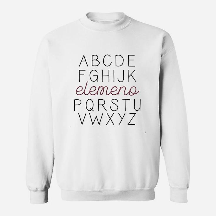 Chulianyouhuo Women Abc Letters Elemeno Teacher Funny Sayings Sweat Shirt