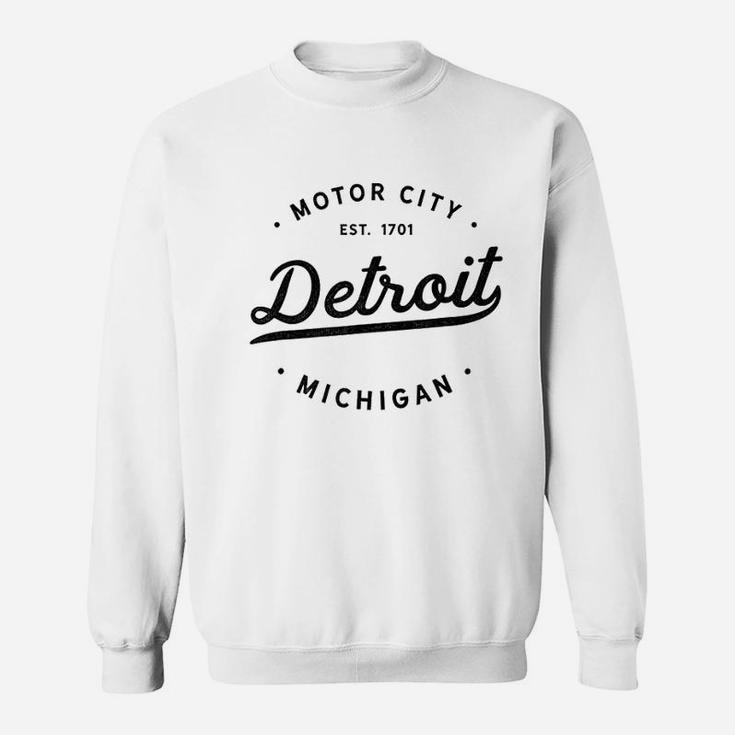 Classic Retro Vintage Detroit Michigan Motor City Sweat Shirt