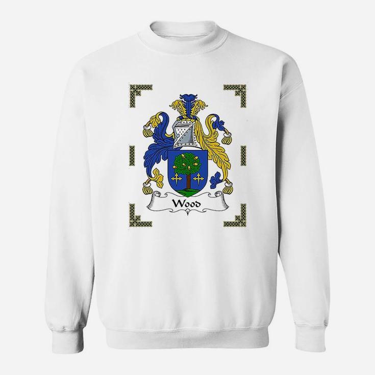 Coat Of Arms Wood Family Crest Sweat Shirt