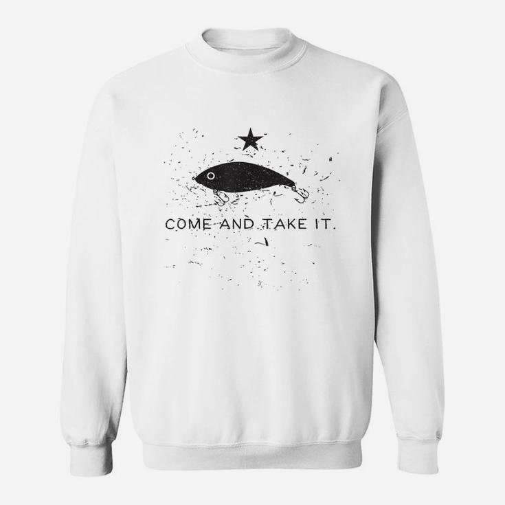 come and take it fishing lure Come And Take It Saltwater Fishing Lure Flag Pun T-Shirt Long Sleeve T-Shirt