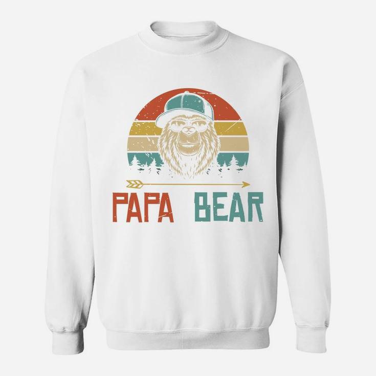 Cool Papa Bear Vintage Gift Idea For Fathers Day Sweatshirt