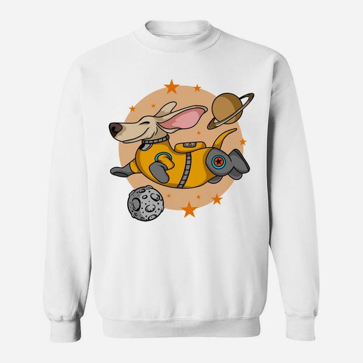 Corgi Flying In Space Cartoon Astronaut Gift Idea Sweatshirt