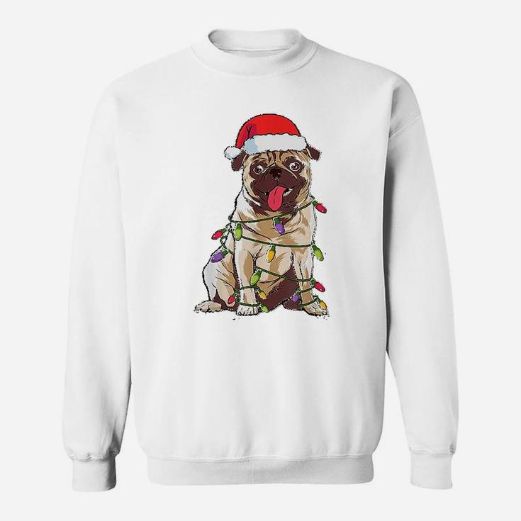 Cute Pug Santa Christmas Sweat Shirt