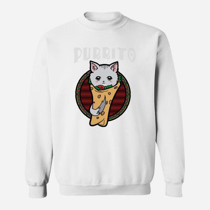 Cute Purrito Burrito Cat Funny Ca Cat Lover Gifts Sweat Shirt