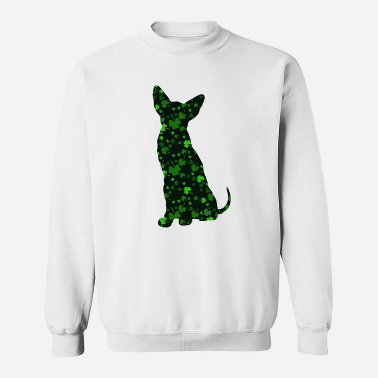 Cute Shamrock Oriental Shorthair Mom Dad Gift St Patricks Day Awesome Cat Lovers Gift Sweat Shirt