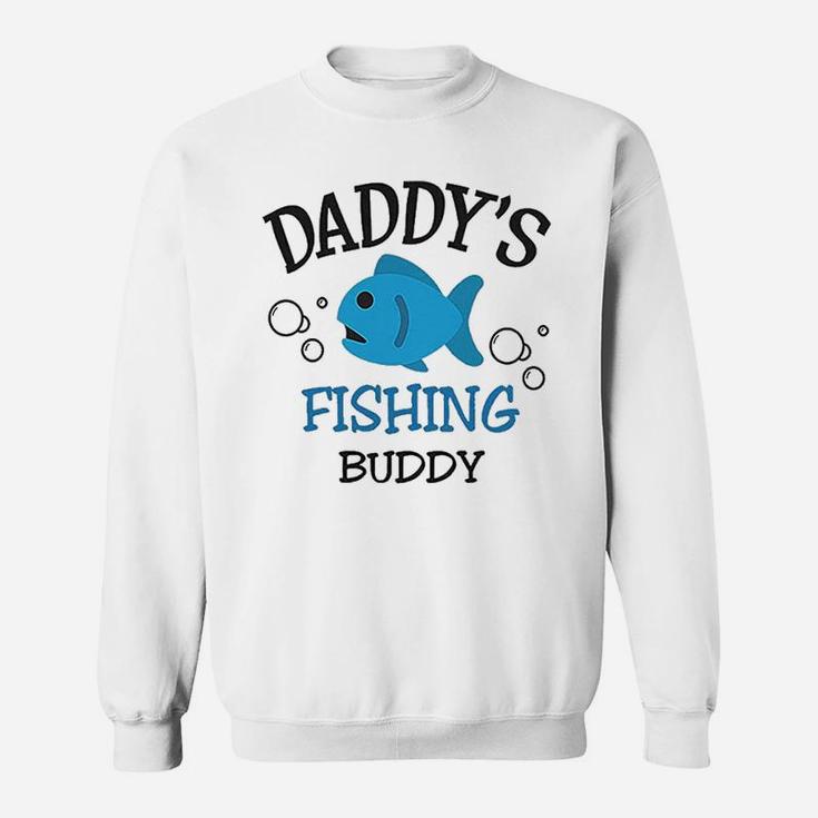 Daddy Dad Father Fishing Buddy Style Sweat Shirt