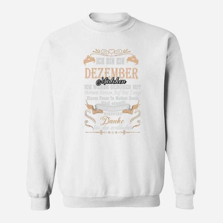 Dezember Geburtsmonat Sweatshirt für Herren, Stolzer Dezember-Geborener Motiv