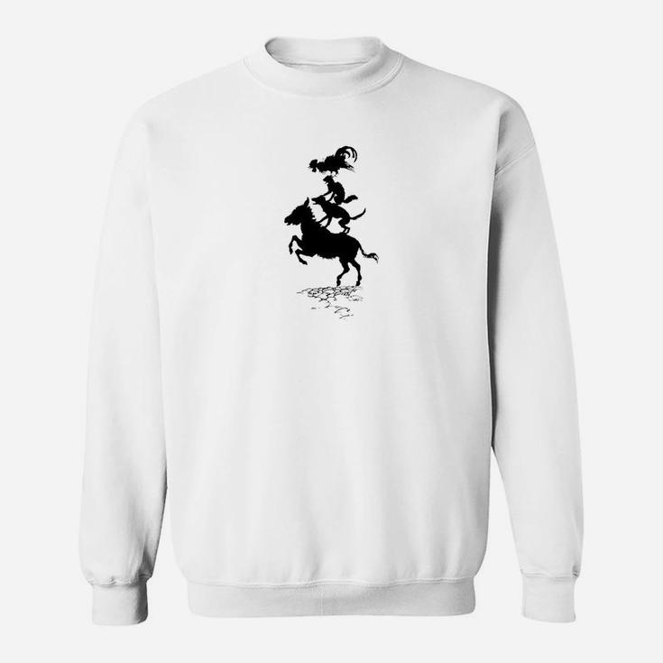Donkey Dog Cat And Rooster Vintage Book Art Sweat Shirt
