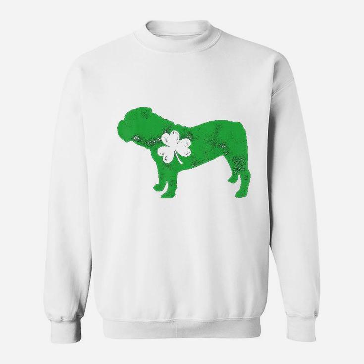 English Bulldog St Patricks Day Sweat Shirt