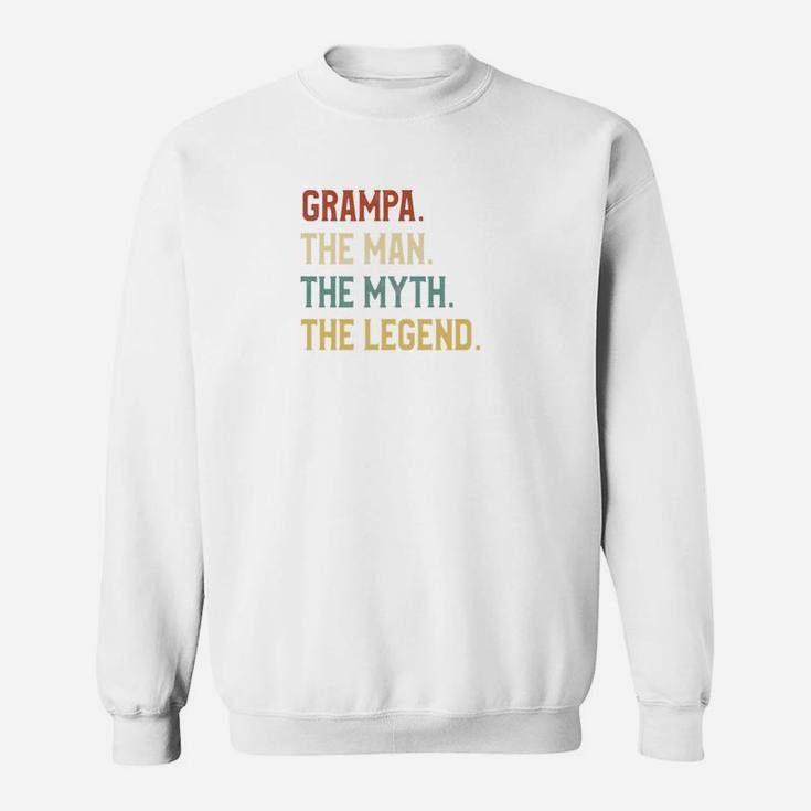 Fathers Day Shirt The Man Myth Legend Grampa Papa Gift Sweat Shirt