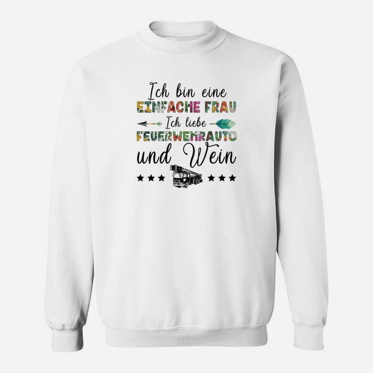 Feuerwehrouto Einfache Frau 7 Sweatshirt