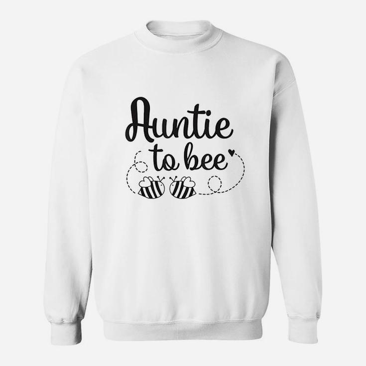 Funny Auntie To Bee Twins Pregnancy Announcement Bumble Bee Sweat Shirt
