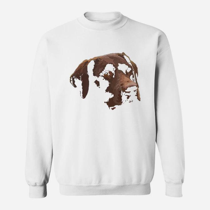 Funny Chocolate Lab Labrador Retriever Dog Head Sweat Shirt