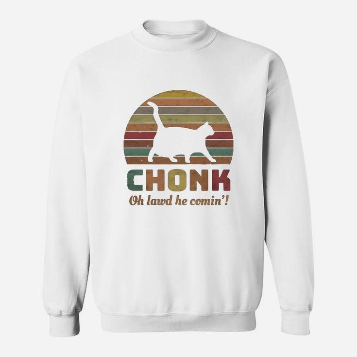 Funny Chonk Scale Cat Meme Memes Sweat Shirt