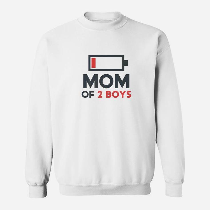 Funny Mothers Day Mom Of 2 Boys Gift From Son Husband Sweat Shirt