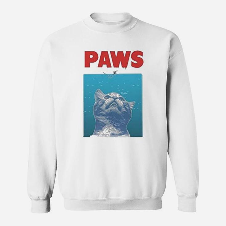 Funny Paws Funny Cat For Cat Lovers Sweat Shirt