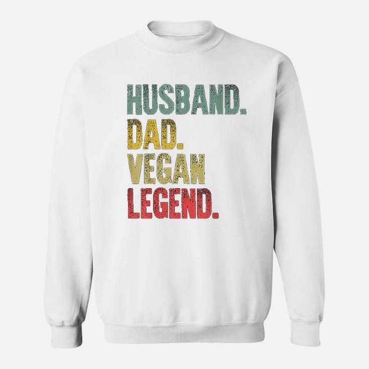 Funny Vintage Gift Husband Dad Vegan Legend Retro Sweat Shirt