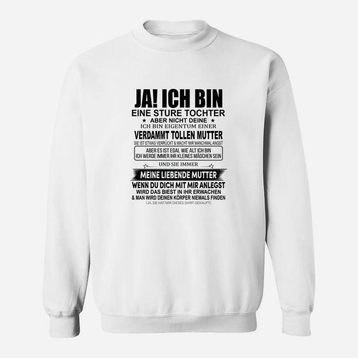 Für die Tochter Geburtstag Sweatshirt, Kinder Motiv Sweatshirt