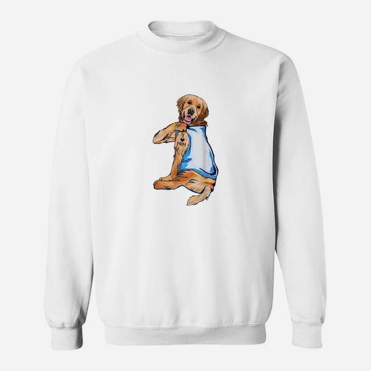 Golden Retriever Tattoo I Love Mom Mother s Day And Dog Lovers Shirt Sweat Shirt