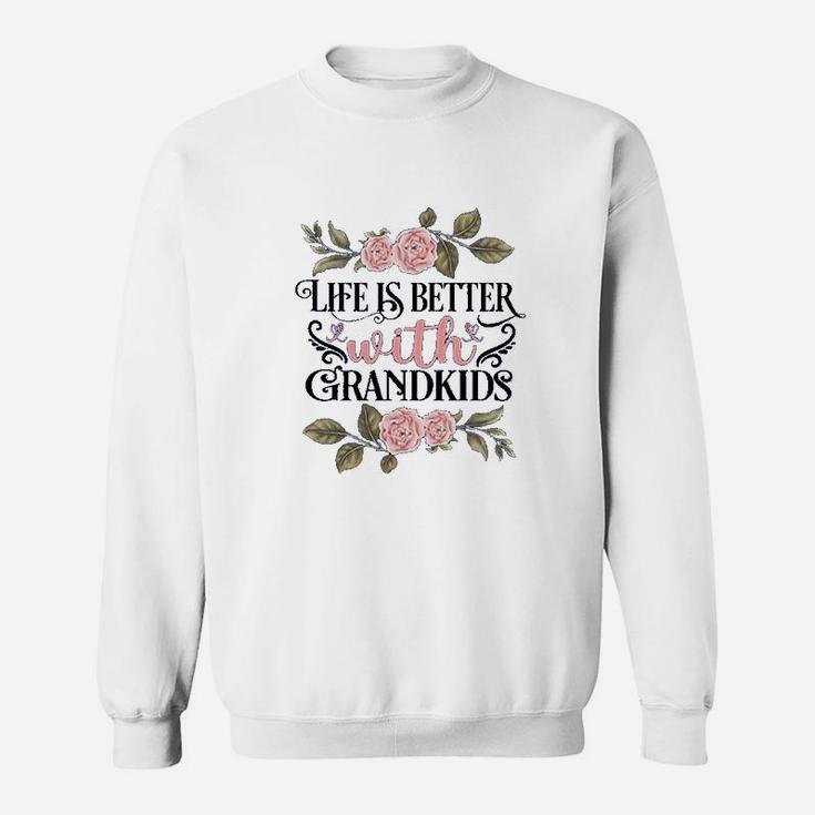 Grandkids Make Life Grand I Love My Grandkids Best Grandma Sweatshirt