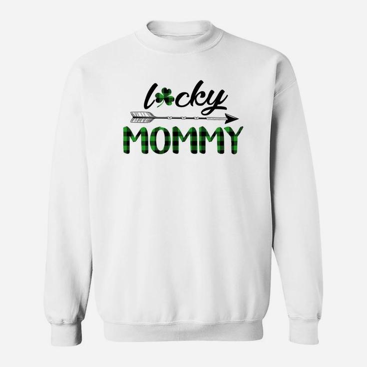 Green Plaid Lucky  Mommy Sweat Shirt