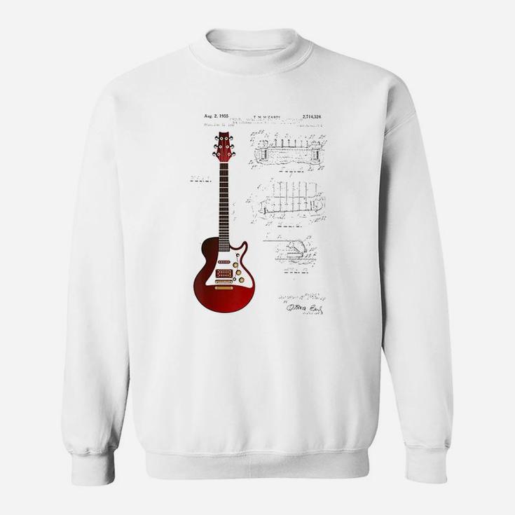 Guitar Patent Guitarist Vintage Guitar Sweat Shirt
