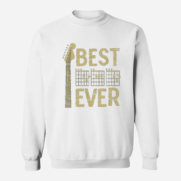 Guitarist Father Best Dad Ever Dad Chord Gifts Guitar Sweat Shirt